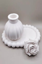 مجموعة كونكريت فازة مع طوفرية