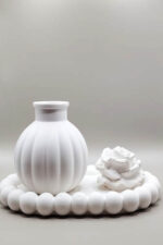 ⁦مجموعة كونكريت فازة مع طوفرية⁩ - الصورة ⁦2⁩